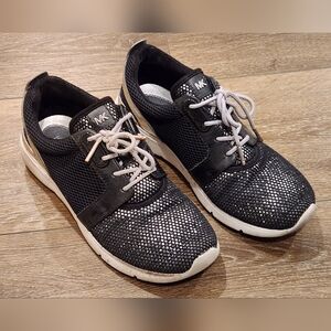 Michael Kors Amanda Trainer Metalic Mesh Womens Size 6 Athletic Sneakers